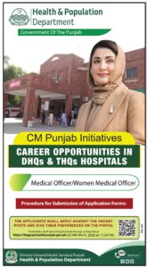 Women Medical Officer Jobs Punjab 2026