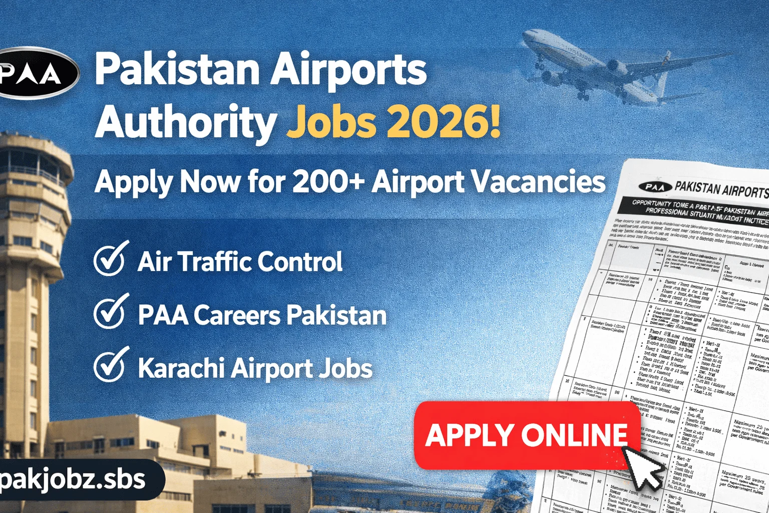 Pakistan Airports Authority Jobs 2026