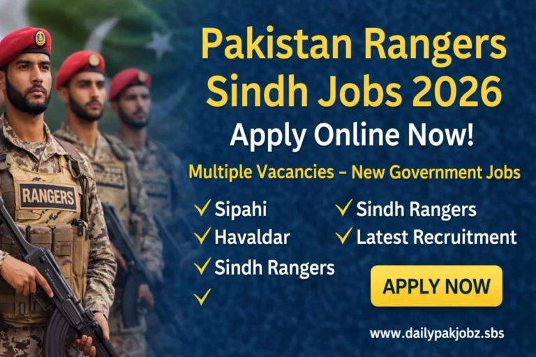 Pakistan Rangers Sindh Jobs 2026