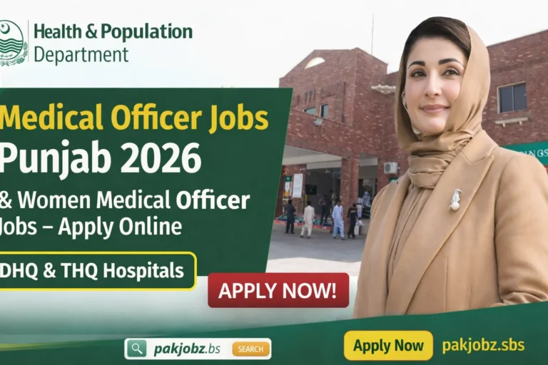 Women Medical Officer Jobs Punjab 2026