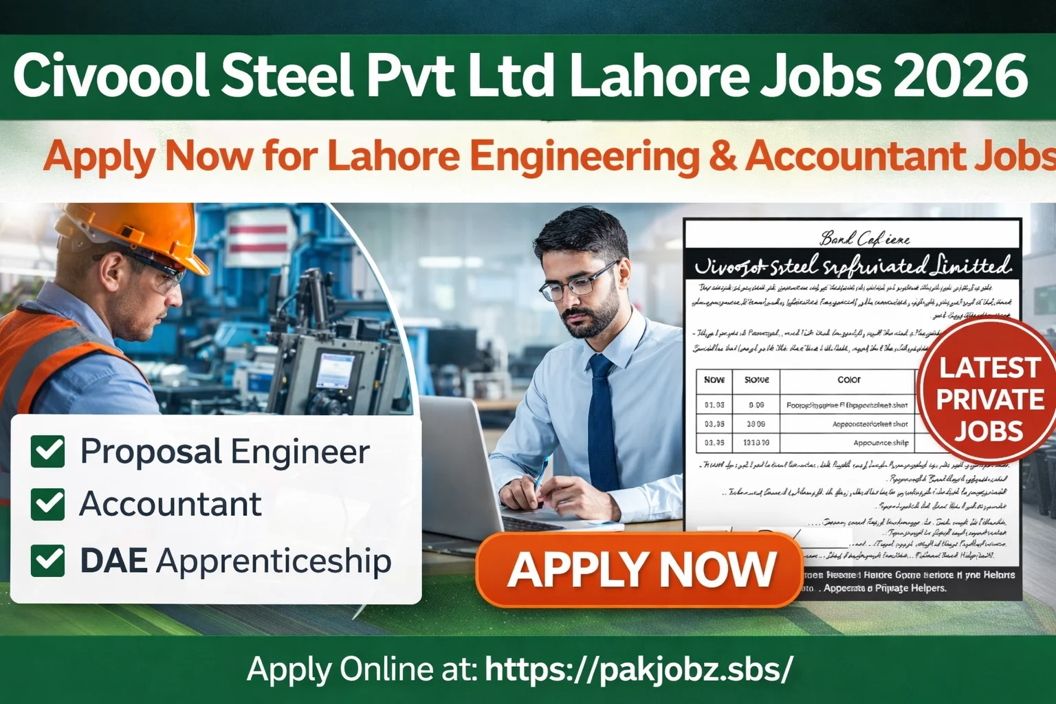 Private Jobs Lahore 2026
