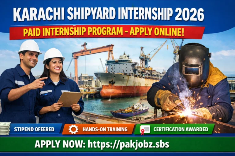 Karachi Shipyard Internship 2026