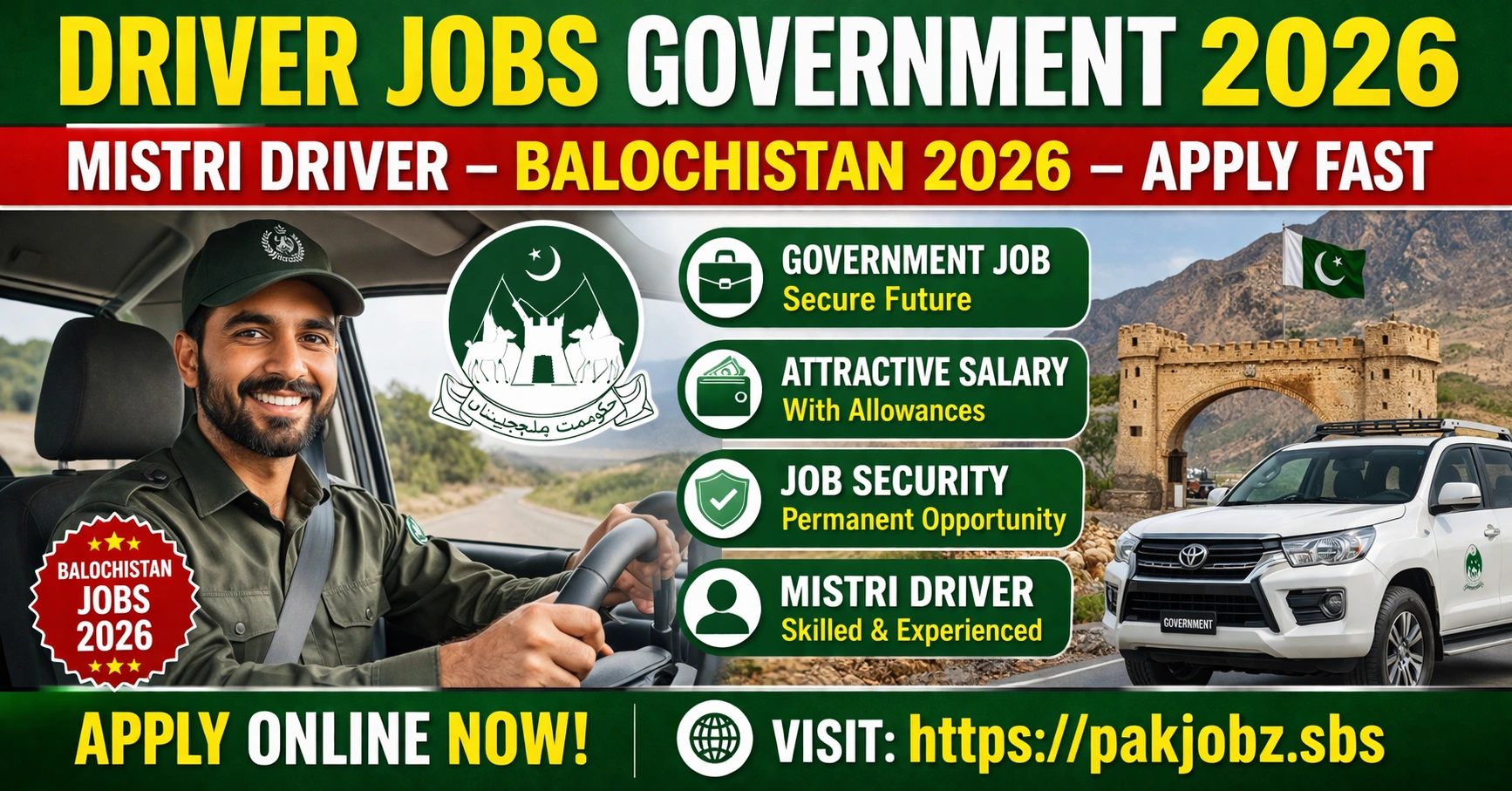 Driver Jobs Government 2026