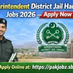 Superintendent District Jail Hangu Jobs 2026