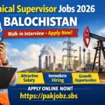 Technical Supervisor Jobs 2026 Balochistan
