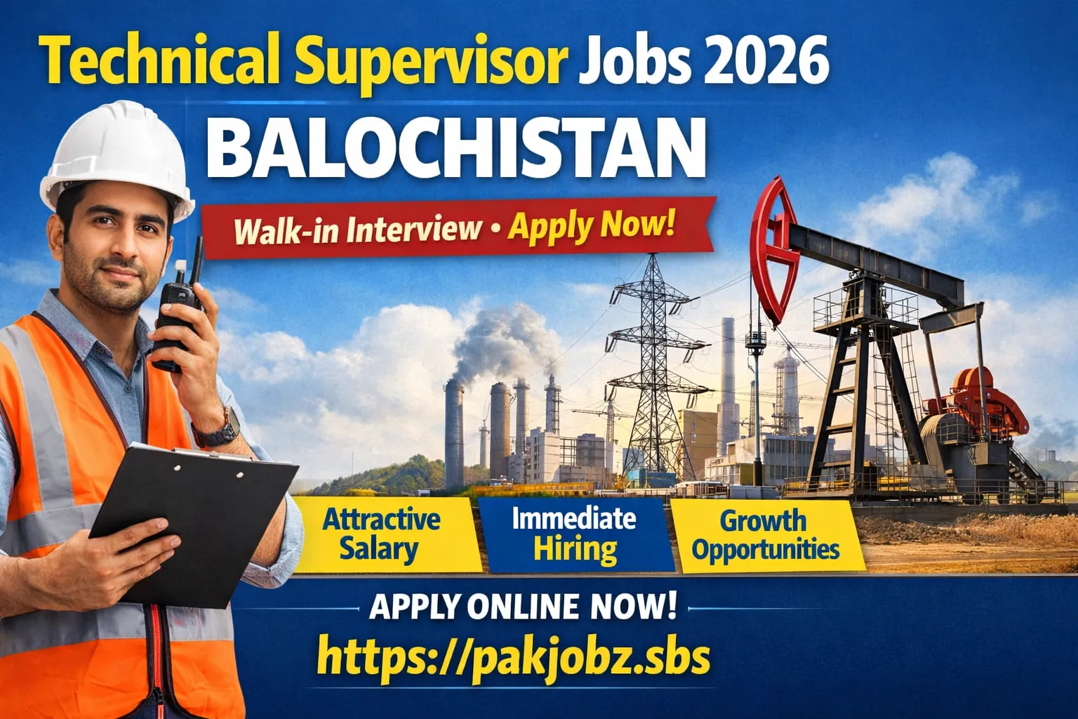 Technical Supervisor Jobs 2026 Balochistan